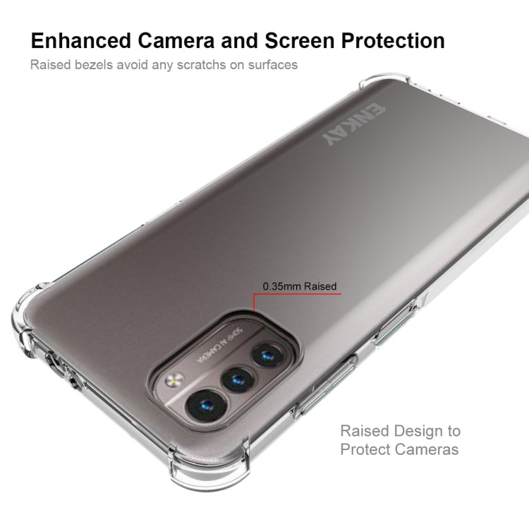 ENKAY Clear TPU Shockproof Phone Case, For Nokia G21 / G11