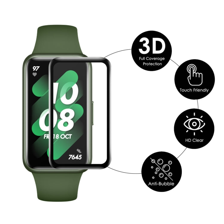 For Huawei Band 7/6 / Honor Band 6 ENKAY 3D Full Coverage Soft PC Edge + PMMA HD Screen Watch Film