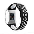 For Fitbit Ionic Breathable Two-tone Silicone Watch Band