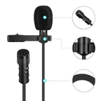 Yanmai R955 Mini Teaching Live Interview Wired Condenser Lavalier Lapel Microphone — view 2