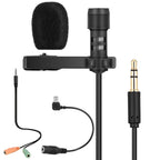 Yanmai R955 Mini Teaching Live Interview Wired Condenser Lavalier Lapel Microphone — view 3