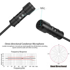 Yanmai R955 Mini Teaching Live Interview Wired Condenser Lavalier Lapel Microphone — view 4