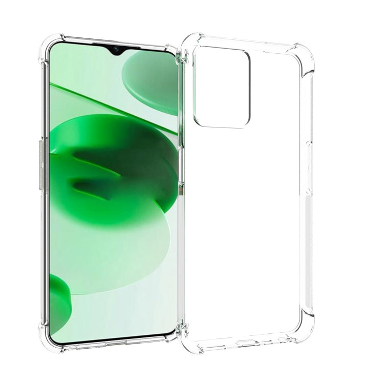 JSM Transparent TPU Airbag Shockproof Antiskid Phone Case, For OPPO Realme C35