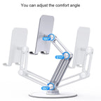 BONERUY L08 Tablet Phone Riser Bracket Foldable Long Arm Pad Mobile Holder Rack — view 4