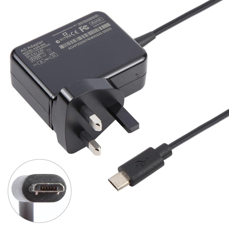 13W 5.2V 2.5A Android Port Power Adapter For Microsoft Surface3 1624 1645, UK Plug — EU Plug