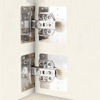 304 Stainless Steel Hinge Hydraulic Damping Mute Thickening Buffer Hinge (Set) — view 5