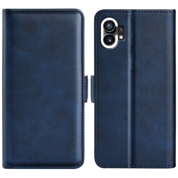 Dual-side Magnetic Buckle Leather Phone Case, For Nothine Phone 1