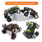 MoFun JC03 2.4G remote control six-wheel stunt car 360 degree swing arm without dead angle drift spray remote control car — view 5
