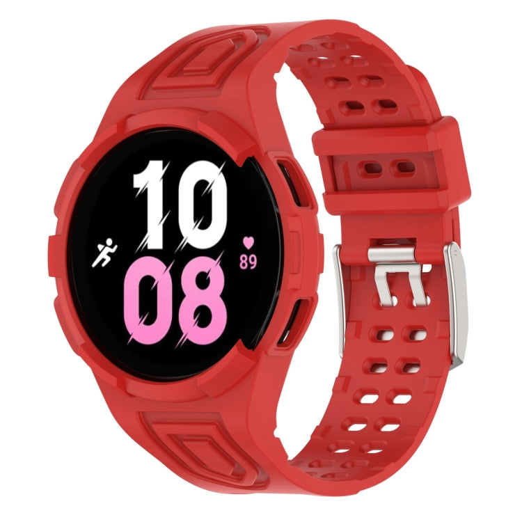 Armor Integrated TPU Double-Pin Buckle Smart Watch Band — Transparent Blue