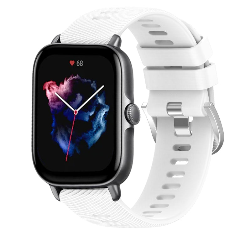 20mm Solid Color Soft Silicone Watch Band