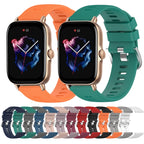 20mm Solid Color Soft Silicone Watch Band