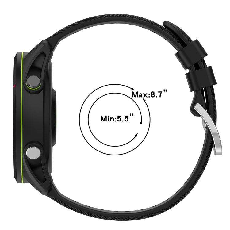 20mm Solid Color Soft Silicone Watch Band