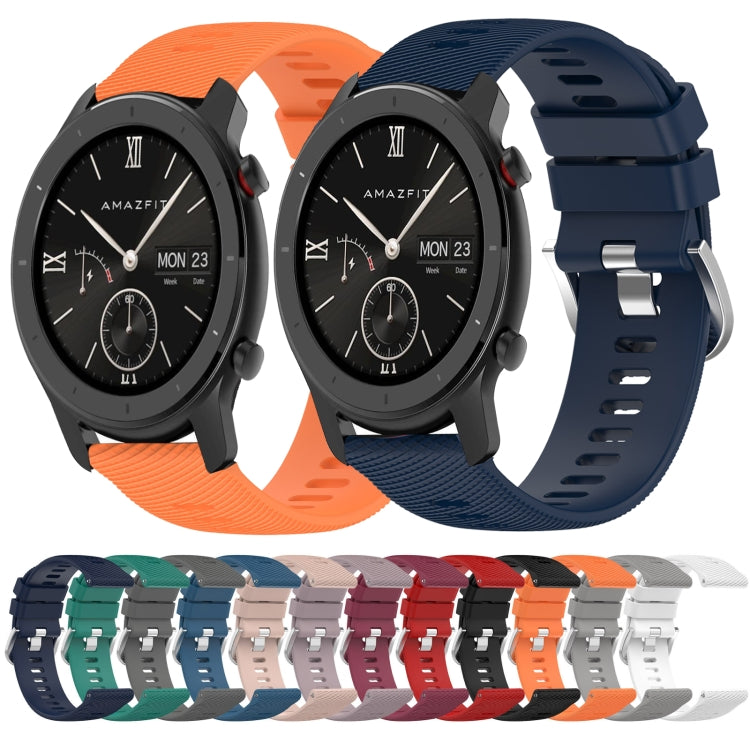 20mm Solid Color Soft Silicone Watch Band