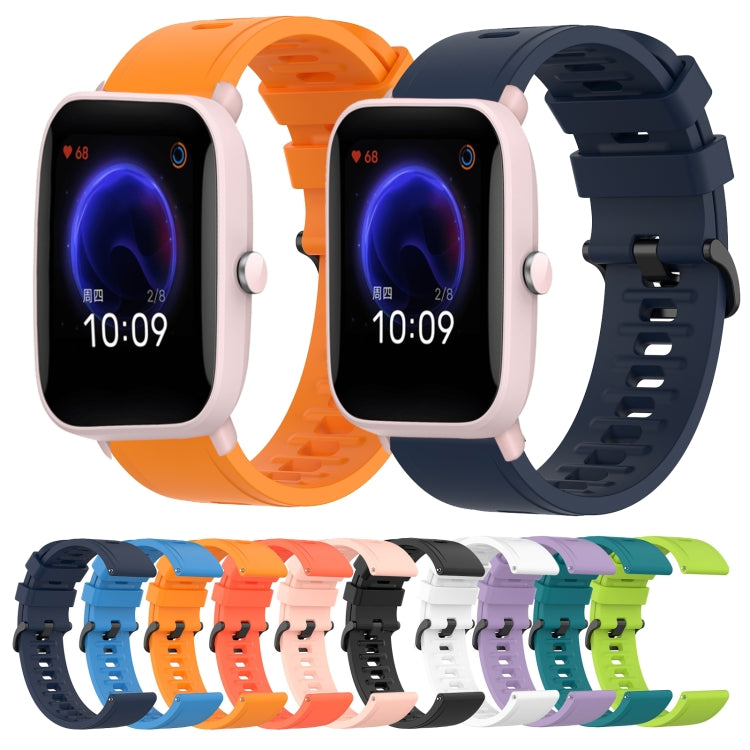 20mm Solid Color Soft Silicone Watch Band