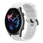 22mm Solid Color Soft Silicone Watch Band