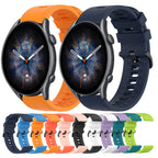 22mm Solid Color Soft Silicone Watch Band