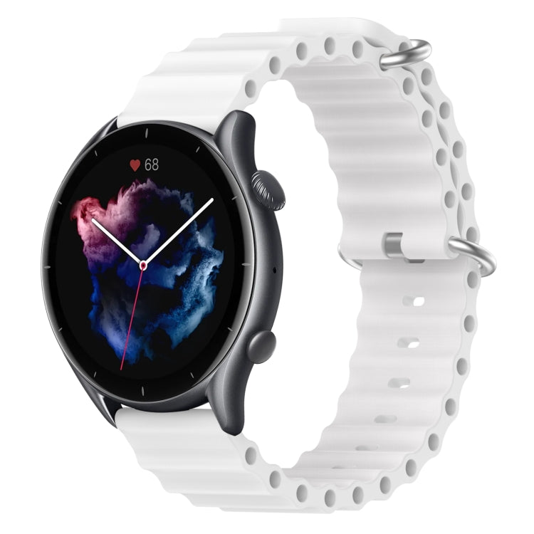 22mm Ocean Style Silicone Solid Color Watch Band