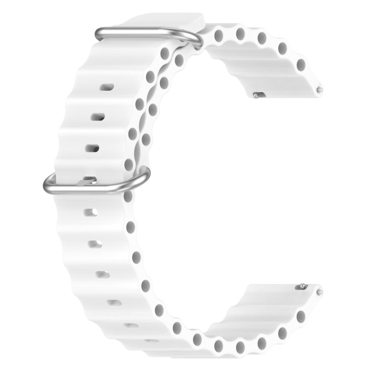 22mm Ocean Style Silicone Solid Color Watch Band