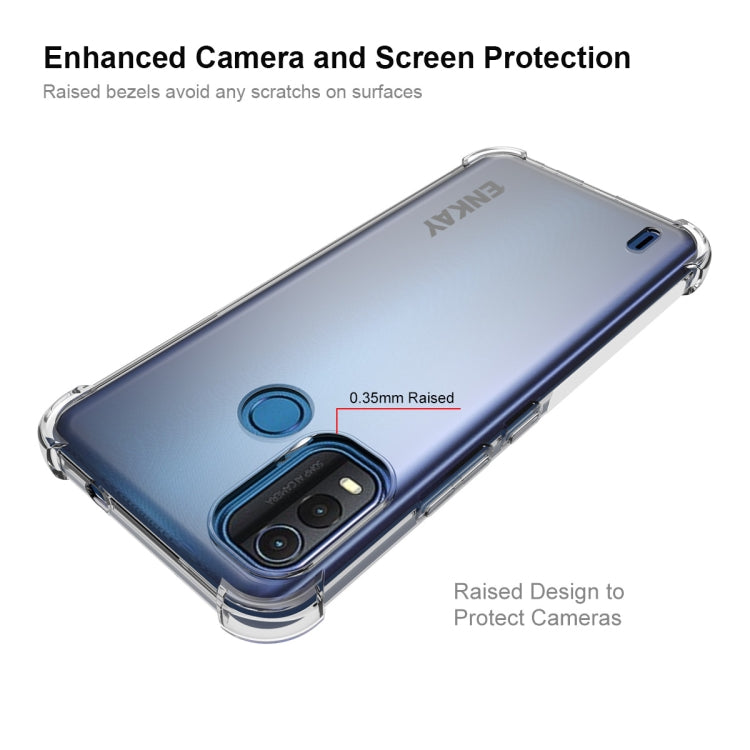 ENKAY Clear TPU Shockproof Phone Case, For Nokia G11 Plus