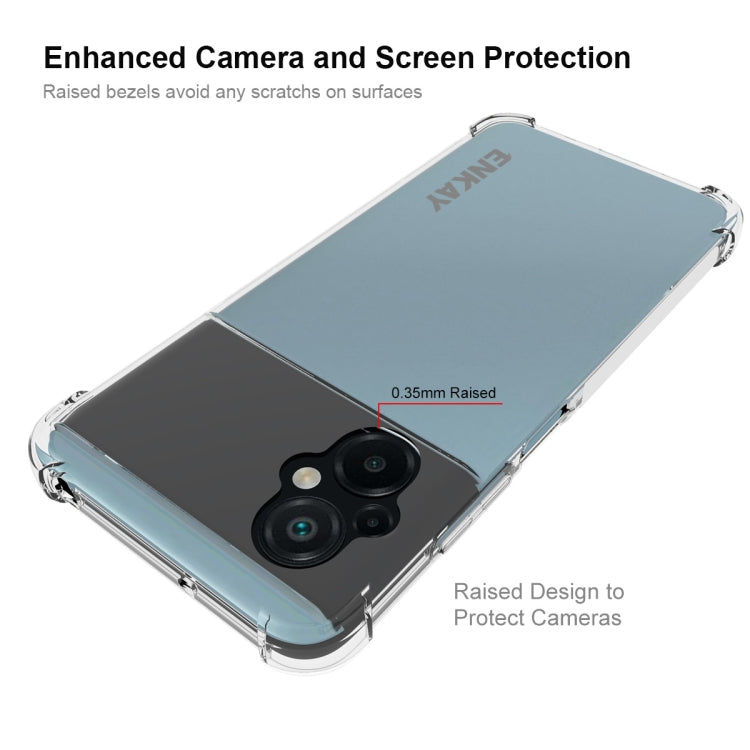 ENKAY Clear TPU Shockproof Phone Case, For Xiaomi Poco M5 4G