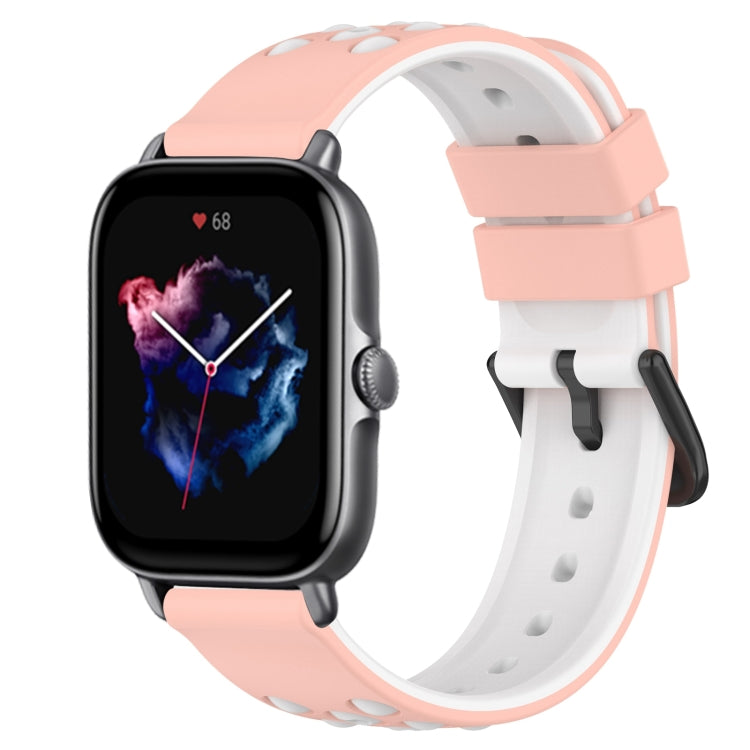 20mm Two-Color Porous Silicone Watch Band