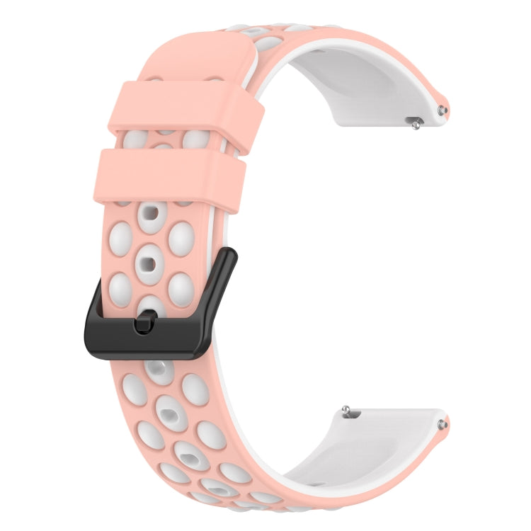 20mm Two-Color Porous Silicone Watch Band