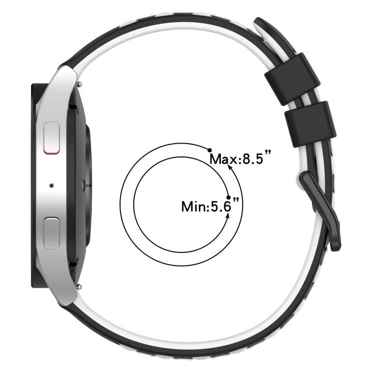 20mm Two-Color Porous Silicone Watch Band
