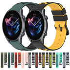 22mm Two-Color Porous Silicone Watch Band