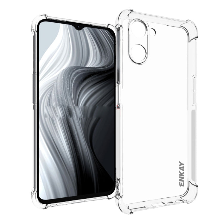 ENKAY Clear TPU Shockproof Phone Case, For Realme V20 5G