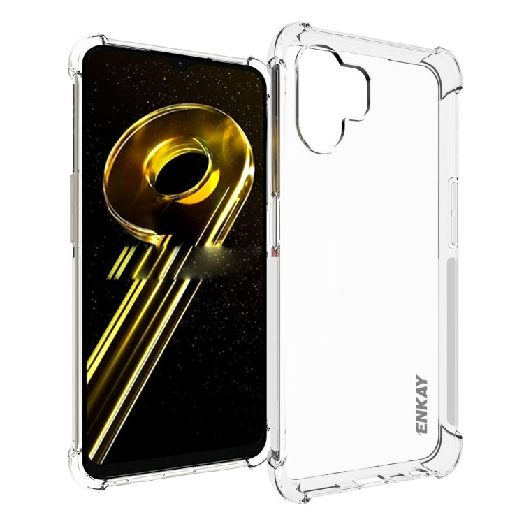 ENKAY Clear TPU Shockproof Phone Case, For Realme 9i 5Ｇ
