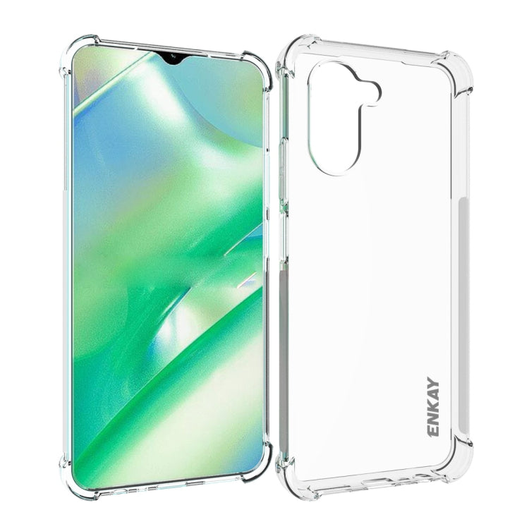 ENKAY Clear TPU Shockproof Phone Case, For Realme C33 4G