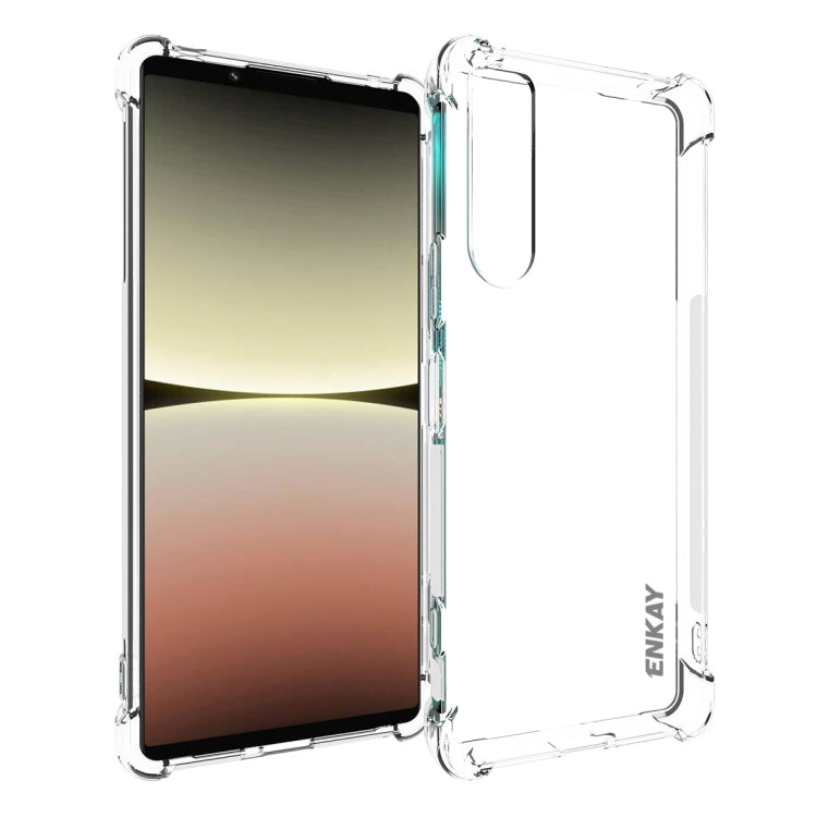 ENKAY Clear TPU Shockproof Phone Case, For Sony Xperia 5 IV