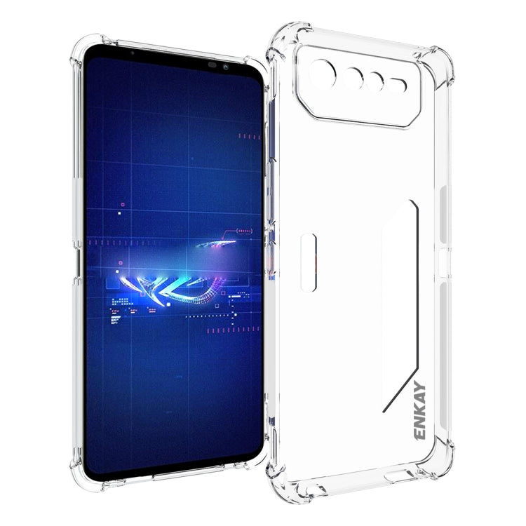 ENKAY Clear TPU Shockproof Phone Case, For Asus ROG Phone 6