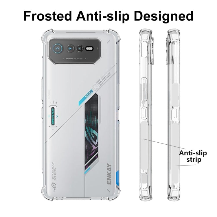ENKAY Clear TPU Shockproof Phone Case, For Asus ROG Phone 6