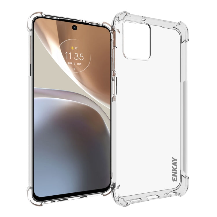 ENKAY Clear TPU Shockproof Phone Case, For Motorola Moto G32