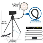 NS-08 LED Dimmable Ring Lamp with Phone Tripod Stand Holder — view 2
