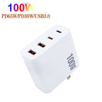 GaN 100W Dual USB + Dual USB-C/Type-C Multi Port Charger for Apple MacBook Series — view 8