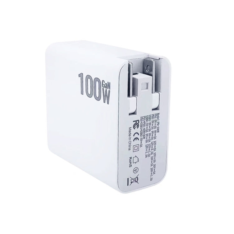 GaN 100W Dual USB + Dual USB-C/Type-C Multi Port Charger with 2m Type-C to Type-C Data Cable Set — view 9