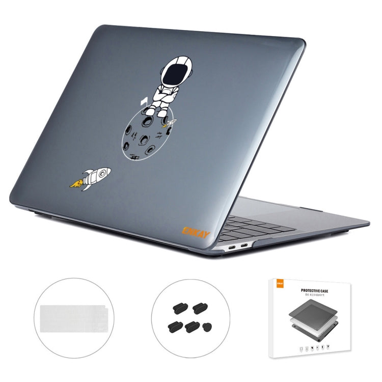 ENKAY Hat-Prince 3 in 1 Spaceman Pattern Laotop Protective Crystal Case with TPU Keyboard Film / Anti-dust Plugs, For MacBook Air 13.3 2020 A2179/A2337