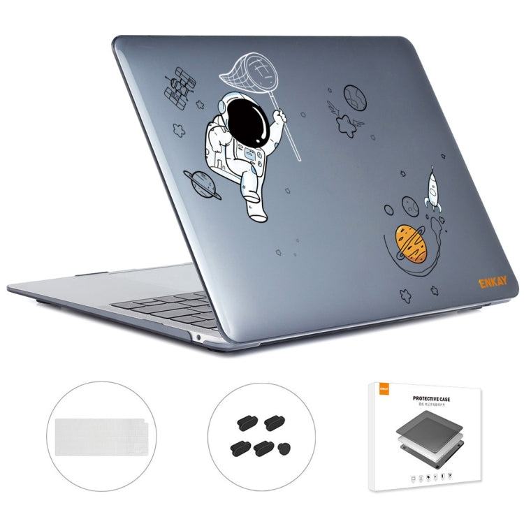 ENKAY Hat-Prince 3 in 1 Spaceman Pattern Laotop Protective Crystal Case with TPU Keyboard Film / Anti-dust Plugs, For MacBook Air 13.3 2020 A2179/A2337