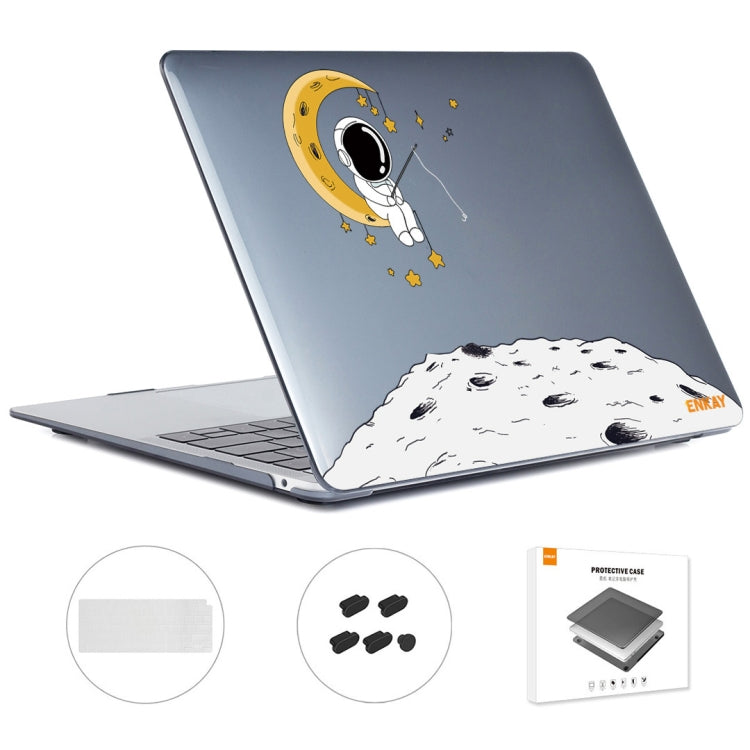 ENKAY Hat-Prince 3 in 1 Spaceman Pattern Laotop Protective Crystal Case with TPU Keyboard Film / Anti-dust Plugs, For MacBook Air 13.3 2020 A2179/A2337