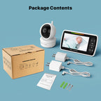 SM650 Wireless Video Baby Camera Intercom Night Vision Temperature Monitoring Cam
