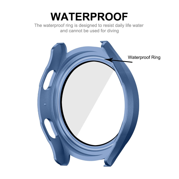 For Samsung Galaxy Watch4/5 40mm ENKAY Hat-Prince Waterproof Full Coverage PC Frame + 9H Tempered Glass Case