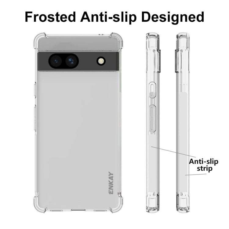 ENKAY Hat-Prince Clear TPU Shockproof Phone Case, For Google Pixel 7A