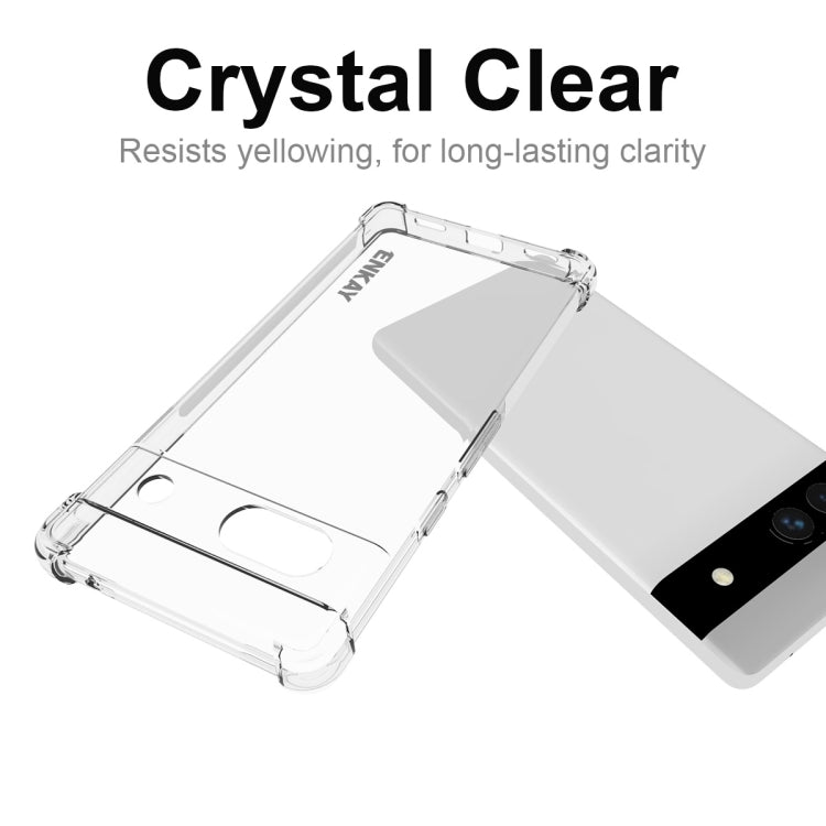 ENKAY Hat-Prince Clear TPU Shockproof Phone Case, For Google Pixel 7A