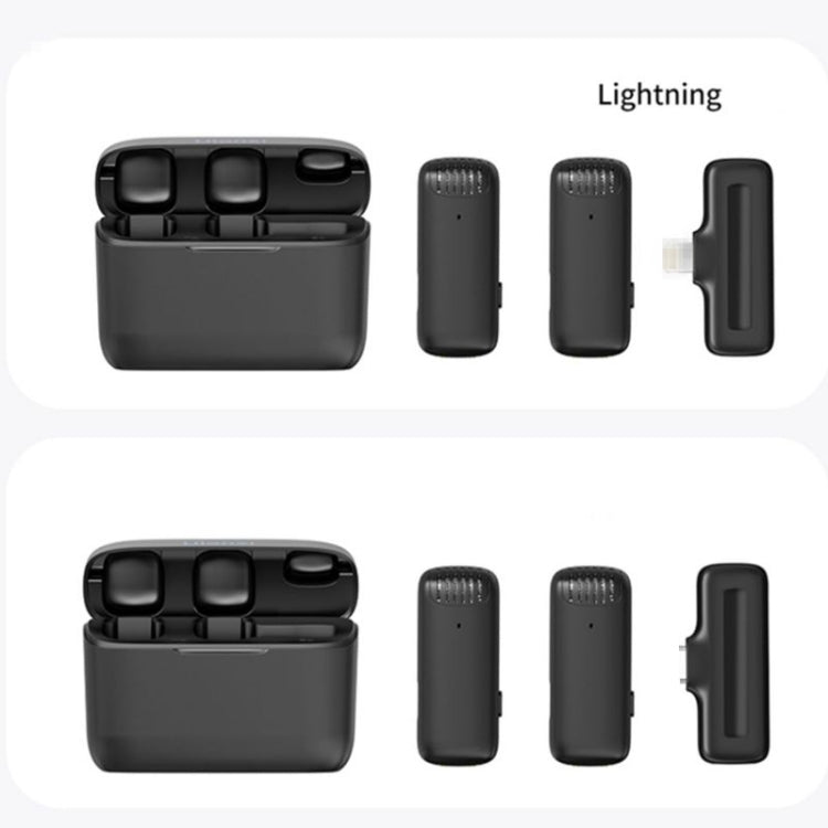 2 Pack Wireless Lavalier Microphones with Charging Case — view 7