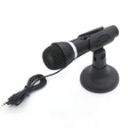 K-307 3.5mm Home Stereo MIC Computer Desktop Chatting Gaming Microphone with Stand — K-307