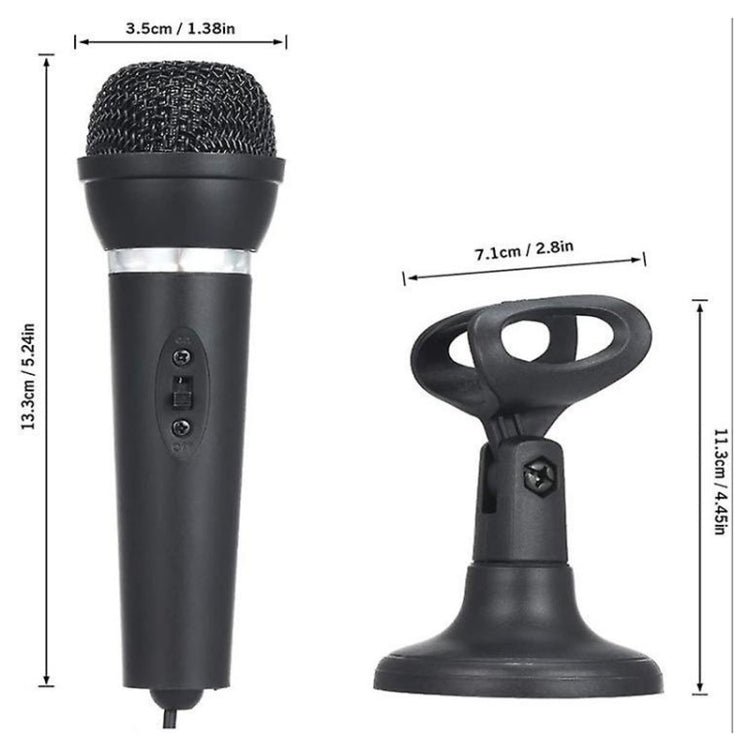 K-307 3.5mm Home Stereo MIC Computer Desktop Chatting Gaming Microphone with Stand — view 7