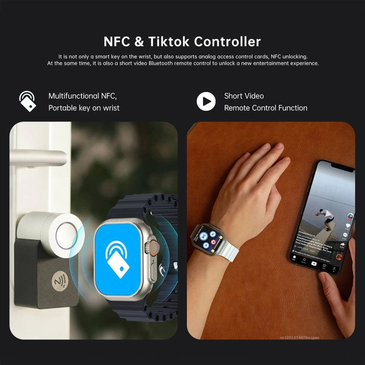W800 Ultra 2.02 inch Color Screen Smart Watch,Support Heart Rate Monitoring / Blood Pressure Monitoring