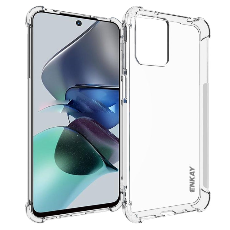 ENKAY Hat-Prince Clear TPU Shockproof Phone Case, For Motorola Moto G23 4G